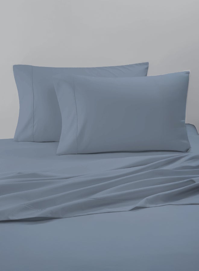 ايست من نون 2-Piece Pillowcase set | Soft 400 TC Sateen Cotton Material |  Sky Blue Color | 2 Pillowcases 50 cm x 75 cmBundle - Image 1