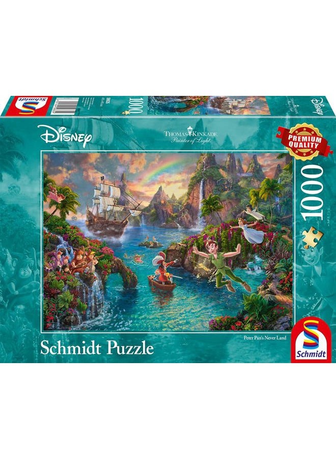 Schmidt Spiele 59635 Thomas Kinkade, Disney-Peter Pan, 1.000 Teile Puzzle, Bunt - Image 2