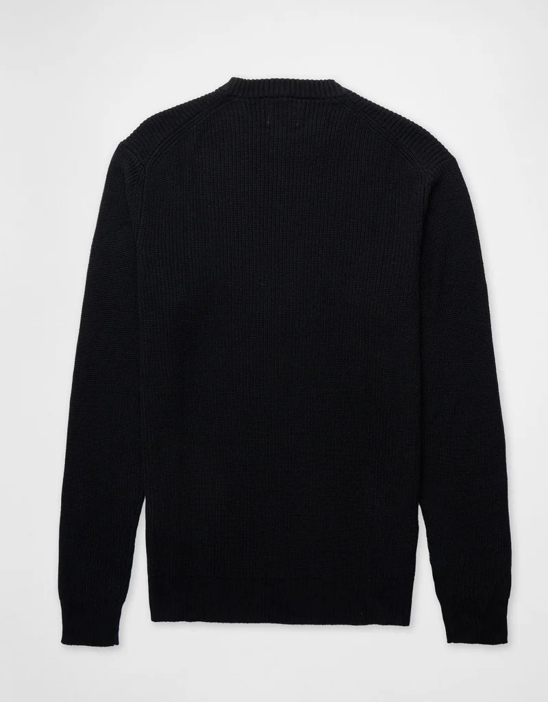 American Eagle  AE Waffle Crew Neck Sweater for Men | Best Price UAE