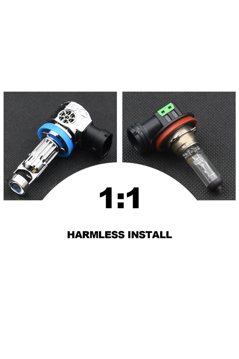 إيروريكس عدسة بروجكتور صغيرة من نوع 9006/HB4 Y9Max بمصباح LED H7، وعدسة بروجكتور صغيرة من نوع H11 LED، وعدسة بروجكتور صغيرة من نوع H8 H9، وعدسة بروجكتور صغيرة من نوع 9005 HB3، وعدسة بروجكتور صغيرة من نوع 9006 HB4 للسيارات. - Image 4