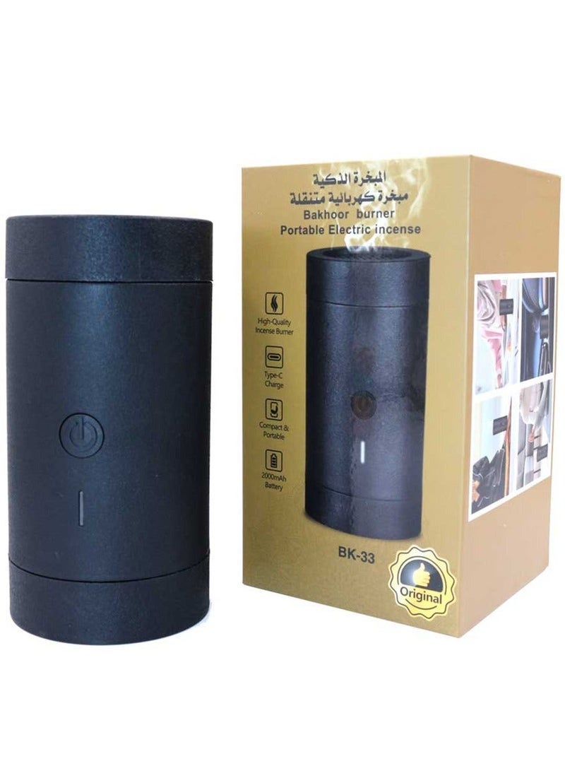 بخور بوسيدين مدخن إلكتروني، مبخرة بخور بإغلاق تلقائي، مبخرة محمولة للمنزل، قابلة لإعادة الشحن عبر USB، السيارة، والمكتب - موزع روائح عطرية، عود، مبخرة فحم، بخور عربي، عطر، رمضان، هدية، ديكور - Image 2