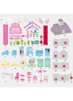 Doll House,Dream House for Girls Pretend Toys-5 Story 19 Rooms Dollhouse,Toddler Playhouse DIY Building Kids Gift for for 3-10 Year Old Girls. (Style1) - pzsku/ZE6213E4FE04BBD419FE8Z/45/_/1740282238/6e0e0da4-e6d2-4fb3-9151-8a1d9291c231