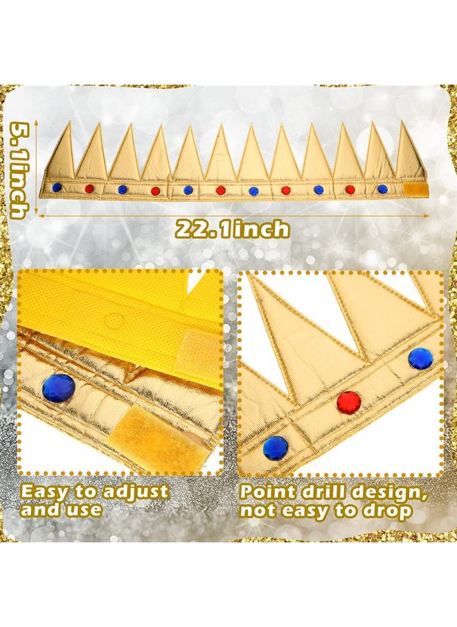 Bencailor - Birthday King Crown 2 Pcs Gold And Silver King Crowns Adjustable Golden Birthday Hat Birthday Party Accessory Set For Boys Kids Theme Birthday Dress Birthday Party Decoration - Image 1