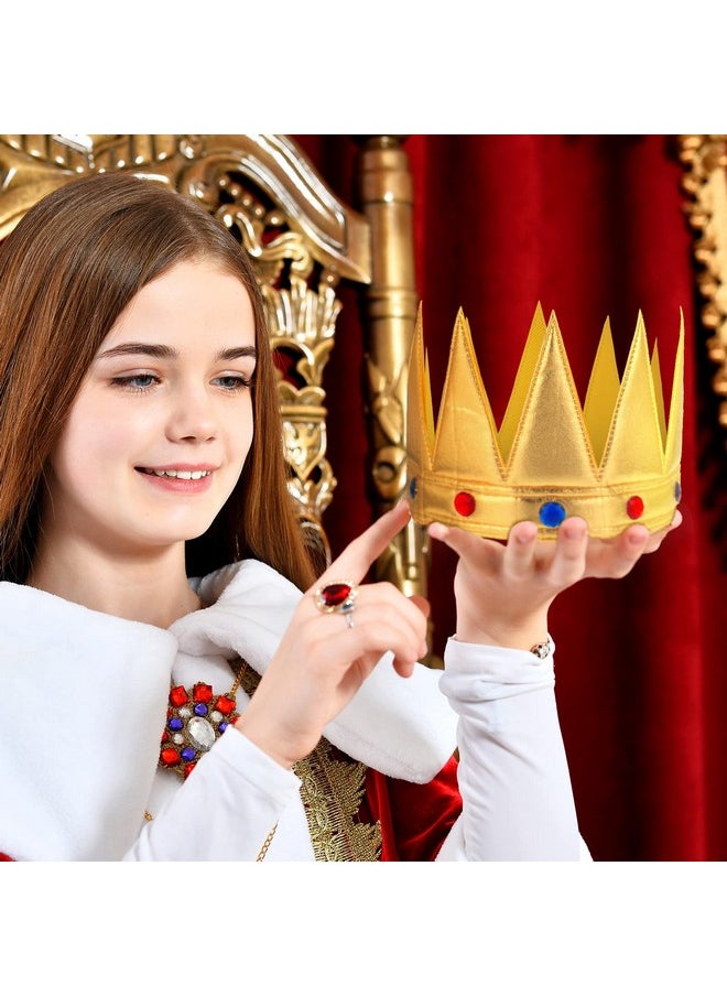 Bencailor - Birthday King Crown 2 Pcs Gold And Silver King Crowns Adjustable Golden Birthday Hat Birthday Party Accessory Set For Boys Kids Theme Birthday Dress Birthday Party Decoration - Image 1