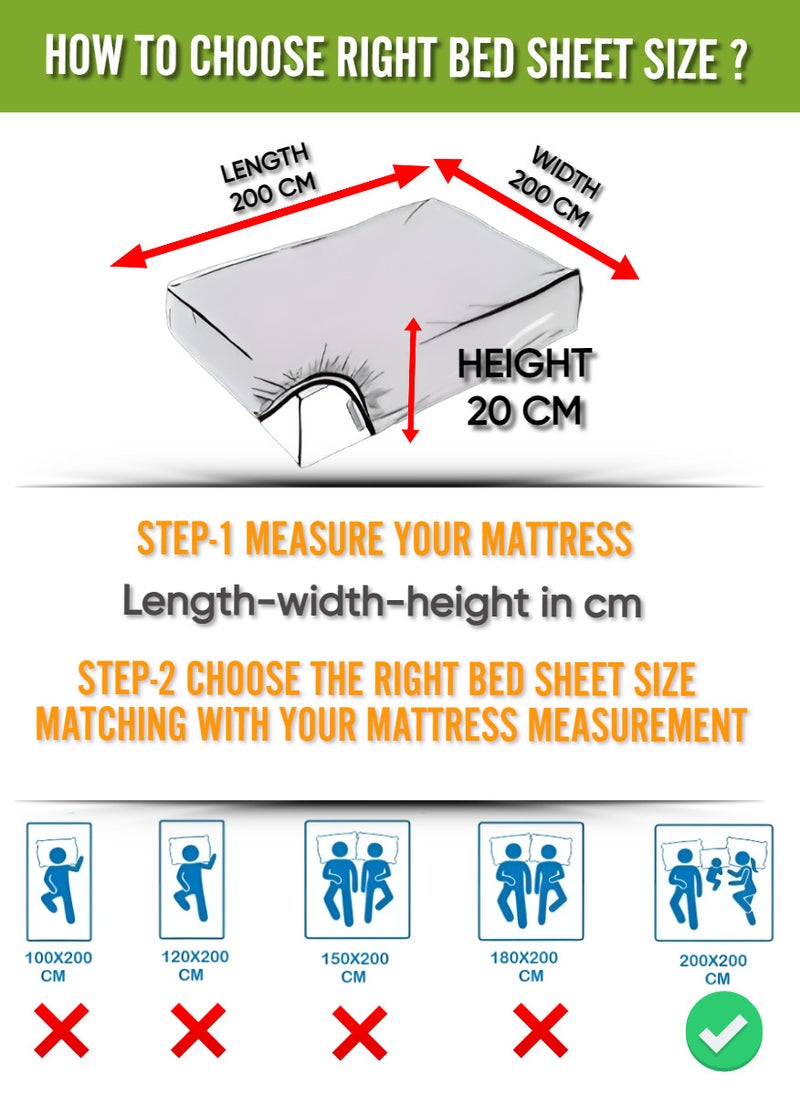 Blueberry Maroon Striped Bed Sheet Sets Cotton 3 Piece Set Deep Pocket 200x200+20cm - Image 4