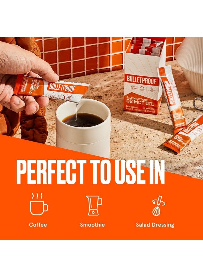 Bulletproof Brain Octane C8 MCT Oil Packets, Pack of 15, Keto Supplement for Sustained Energy - Image 4