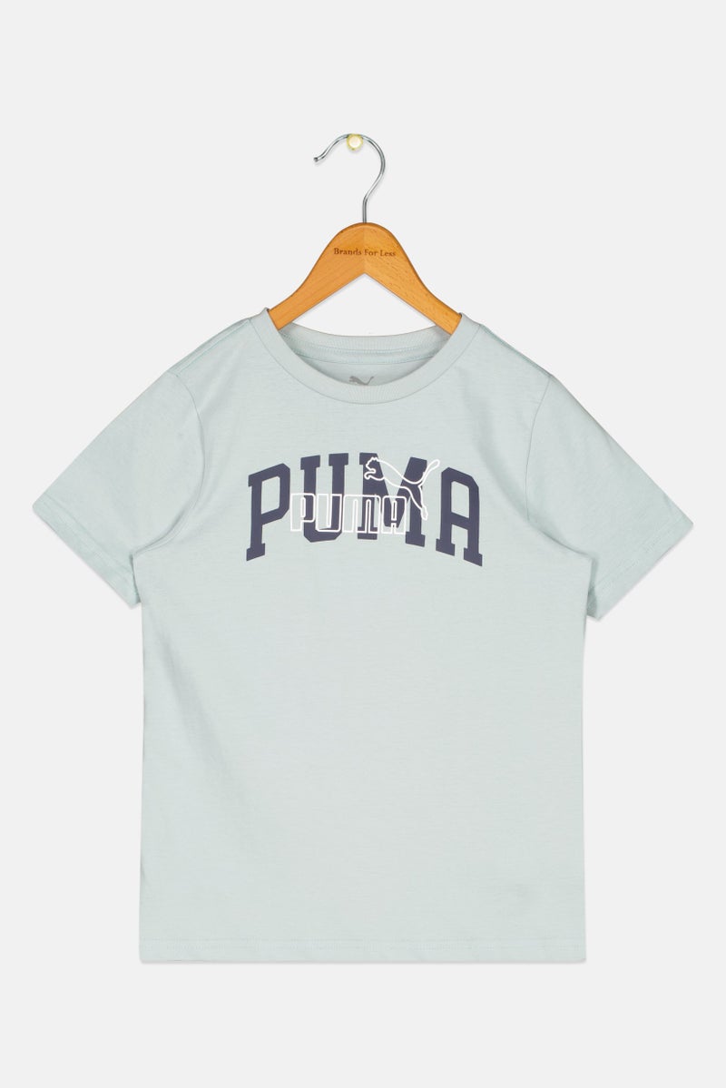 PUMA Kids Girl Sportswear Fit Short Sleeve Training T-Shirt, Sage Green - Image 1