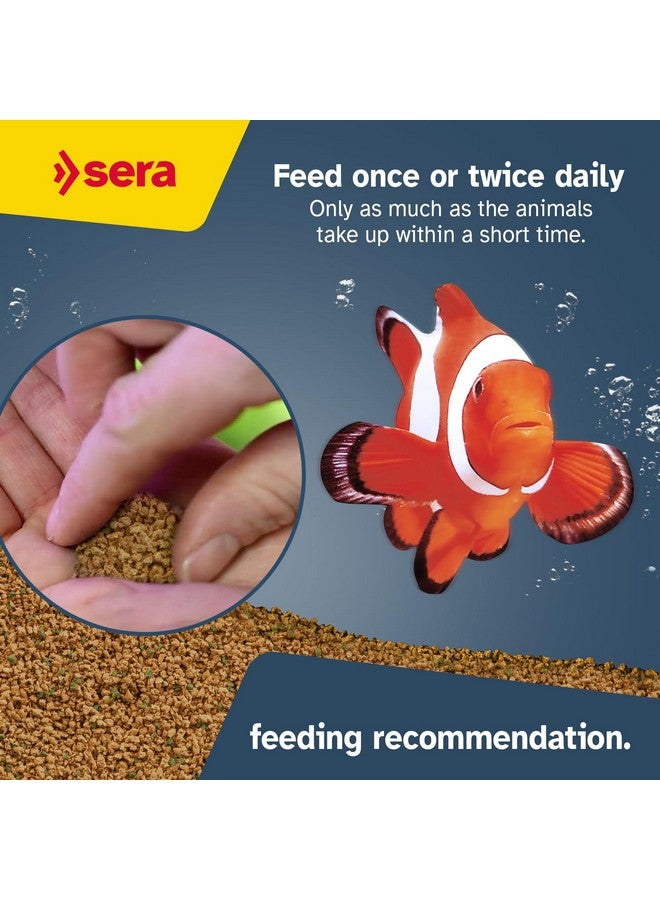 سيرا حبيبات سيرا البحرية، غذاء طبيعي أساسي، 3.5 أونصة | لأسماك المياه المالحة | خالٍ من الأصباغ والمواد الحافظة | مع الطحالب البحرية والسبيرولينا والكريل | مثالي للأسماك التي تتغذى في المياه المتوسطة والقاعية - Image 5