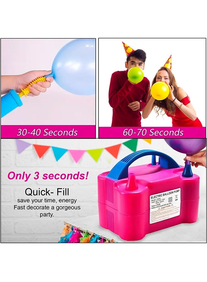 JCB CHIC Electric Balloon Pump, Dual Nozzle Portable Balloons Air Pump for Balloon Arch, Balloon Garland, Party Decorations, Kids Birthday, Baby Shower, Party Supplies & Decorations - Image 5
