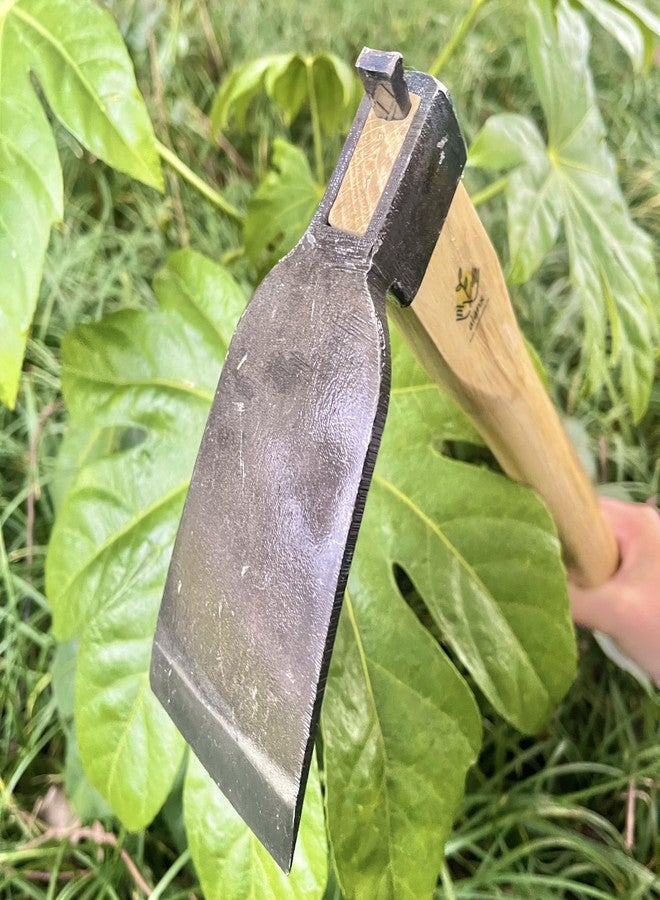 alanx 14 Inch Japanese Style Hoe, Gardening Tool, Oak Handle, for Digging, Weeding, and Planting - Image 5