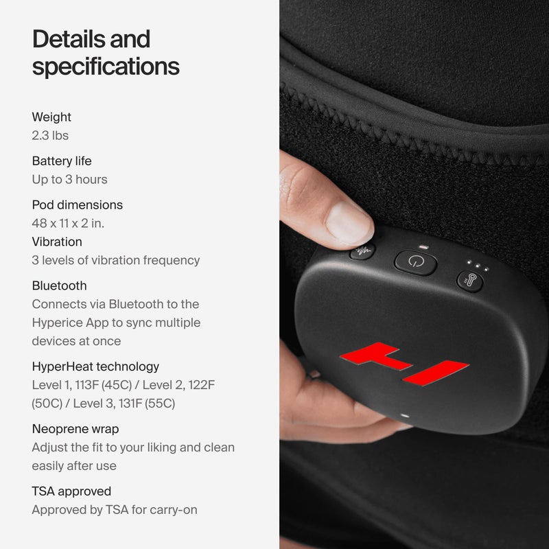 HYPERICE غطاء الظهر هايبر آيس فينوم 2 - يوفر حرارة متقدمة + اهتزاز للألم، والوجع، والالتهاب - مؤهل لـ FSA/HSA - Image 2