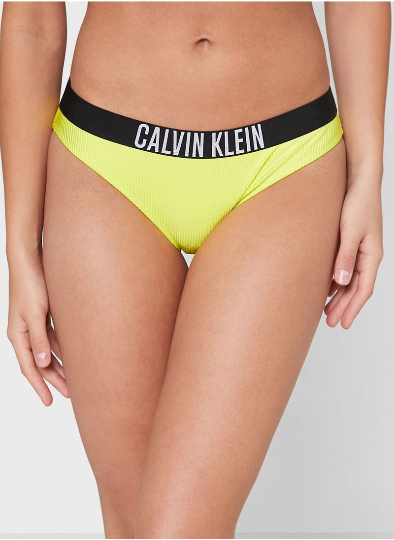 CALVIN KLEIN - Logo Band Bikini Bottom - Image 1