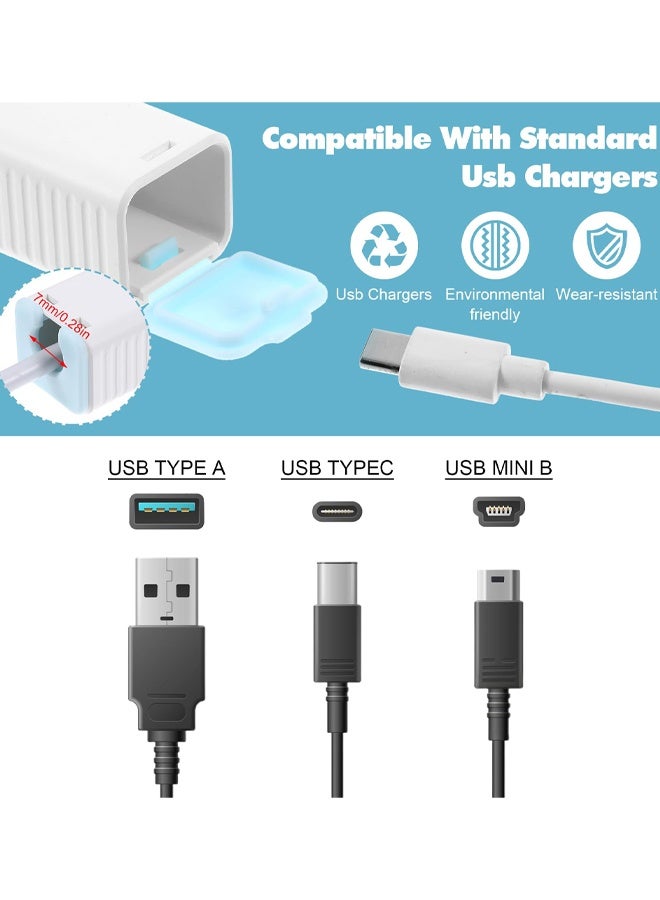 10 PCS Baby Proof Charger Cord Protectors, Childproof USB Charger Cords Covers Universal Toddlers Safety Phone Power Outlet Protector Covers Electrical Cord Cover - Image 3