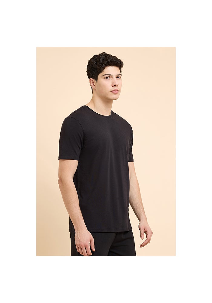 R&B Solid Sleep T-Shirt with Crew Neck and Short Sleeves - Image 4