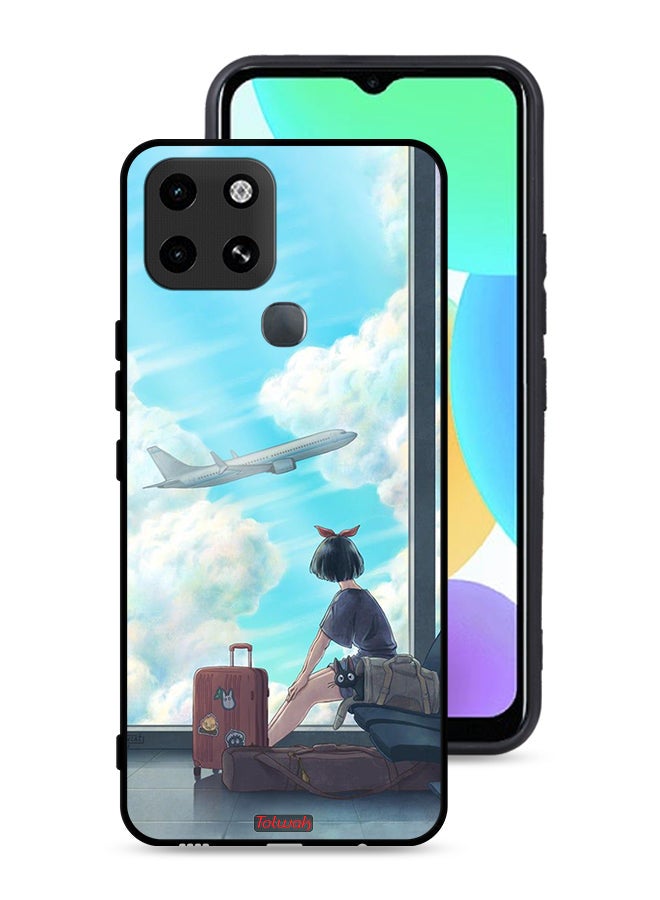 Tolwak Infinix Smart 6 Protective Case Cover Travel Art - Image 1