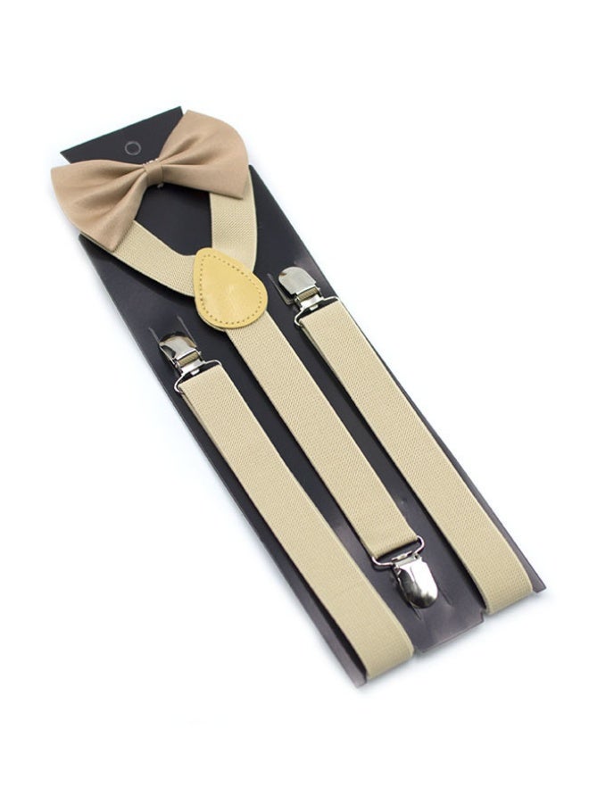 Suspender and Bow Tie Set for Men, Adjustable Braces with Y Back - Image 1