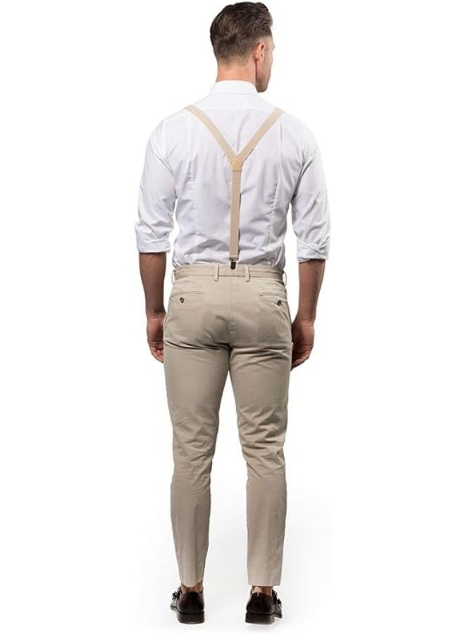 Suspender and Bow Tie Set for Men, Adjustable Braces with Y Back - Image 2