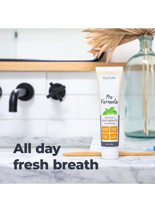 Oxyfresh Pro Formula Fresh Mint Toothpaste Gentle Low Abrasion Cosmetic Fluoride Free Formula Great for Sensitive Teeth and Gums with Natural Essential Oils 55 oz - Image 5
