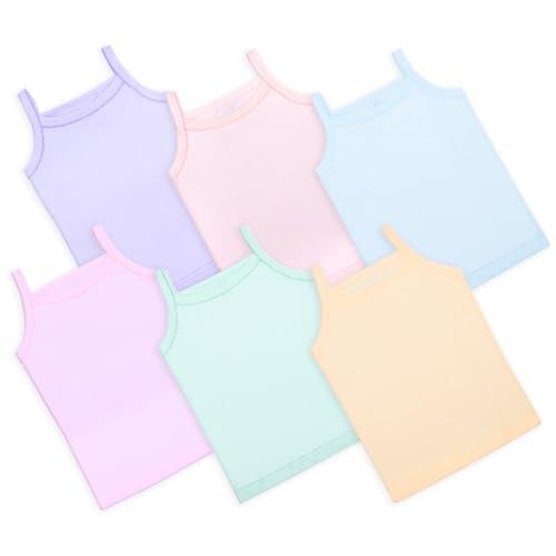 REVOLTEK Boys & Girls Cotton Regular Fit Printed Vest Baniyan Inner Wear For Baby Wear Sleeveless Undershirts Sando Ganji Tank-Tops Pack Of 6 (Light-2, 4-5 Years), Assorted - Image 1