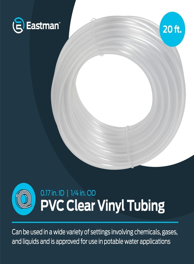 Eastman EZ-FLO 0.17 Inch ID (1/4 Inch OD) PVC Clear Vinyl Tubing, 20 Foot Length, 98560 - Image 2