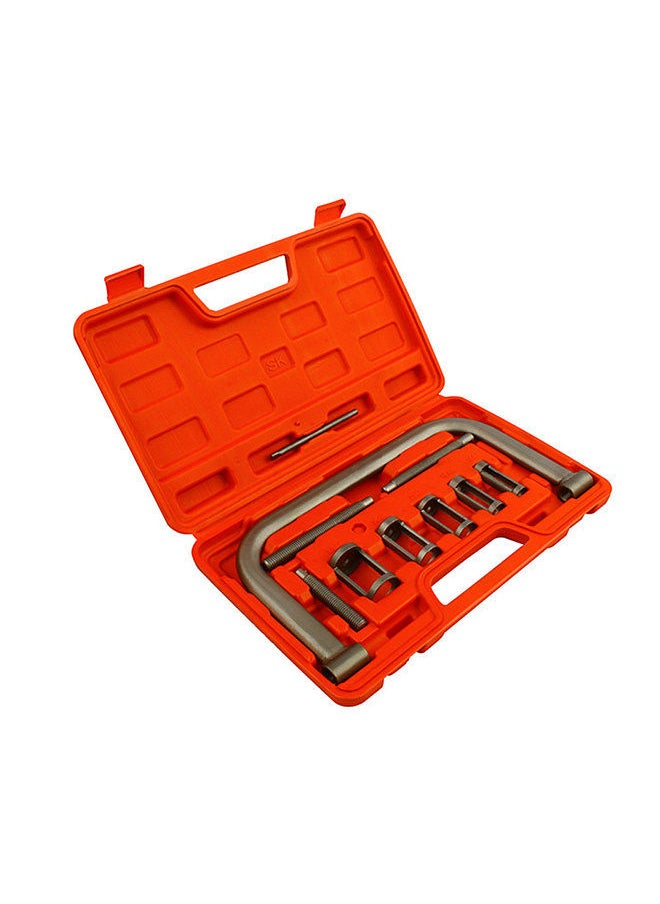 Generic - 10 PCS Valve Spring Compressor C Clamp Kit Free Disassemble Valve Spring Assembly Removal Tool with Collet Pusher Adapters, Extension Rods, Lever - Image 1