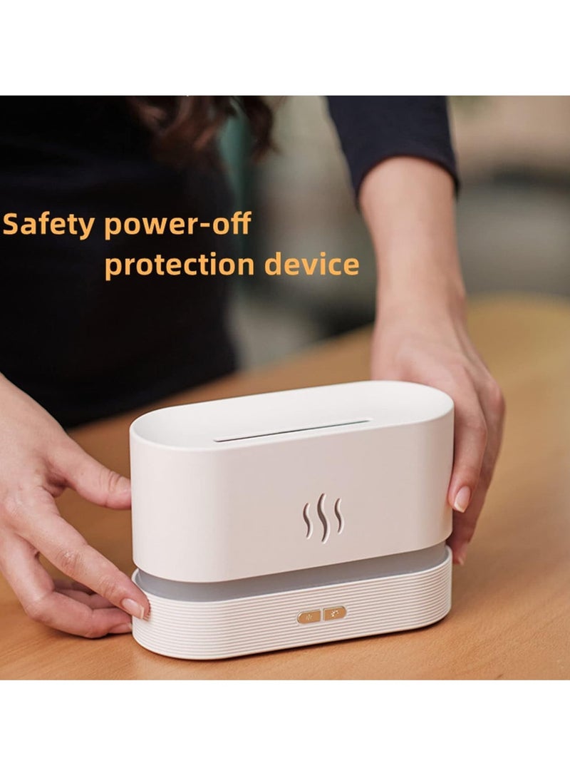 TIGER Flame Air Diffuser | Mini Portable Essential  Oil Diffuser, Cool Mist Humidifier for Bedroom, Spa, Office, & Travel | Waterless Auto-Off, White & Black - Image 5