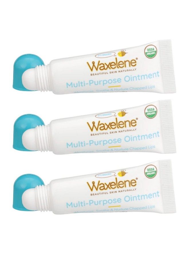 Waxelene MultiPurpose Ointment Organic Lip Tube Pack of 3 - Image 1