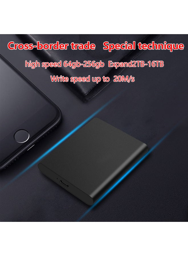Exclusive For Solid State Mobile Hard Disk 2T High-speed External Mobile Phone Computer Mobile Disk Hard Disk 1tu Disk Wholesale-Capacity:2t (512gb Capacity Expansion) Supply-Interface:USB3.1 Blue  - Image 3