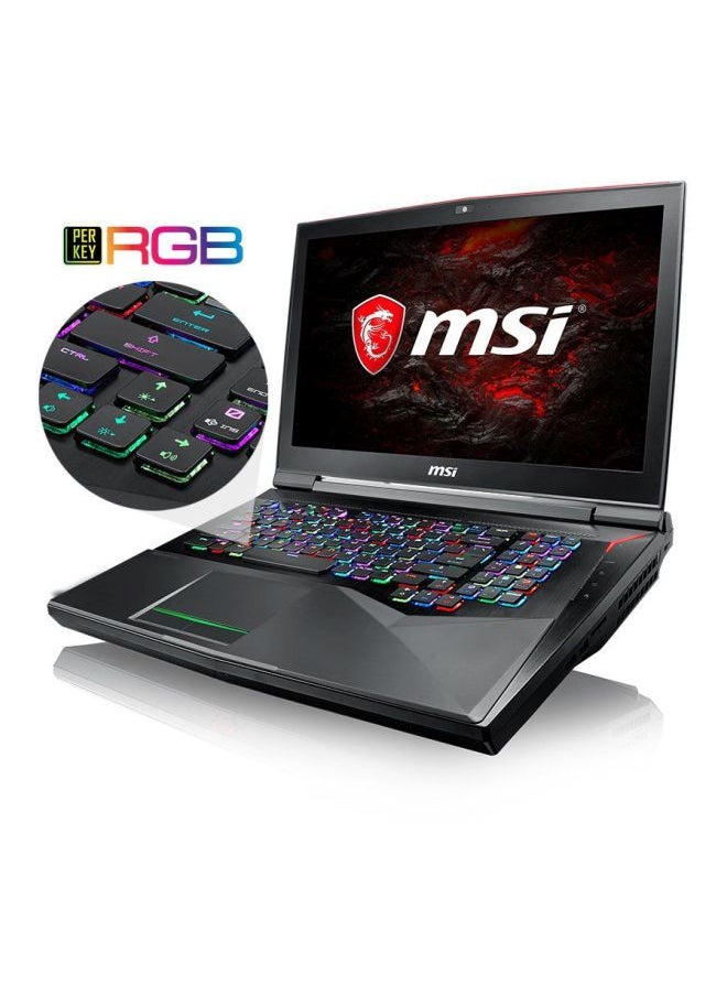 GT75 Titan 8RG Laptop With 17.3-Inch Display, Core i9 Processor/32GB RAM/1TB HDD+512GB SSD Hybrid Drive/8GB NVIDIA GeForce GTX1080 Graphics Card Black/Red