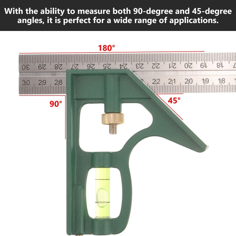 Stainless Steel Angle Finder Ruler Right Angle Measuring Tool Protractor for Woodworking - Image 4