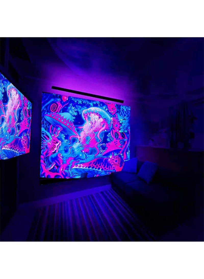 Y&D Wall Purple Light Decorative Cloth Hanging Cloth Tapestries Room Background Cloth Tapestries Wall Hanging-LS-FGD1095*73cm - Image 2