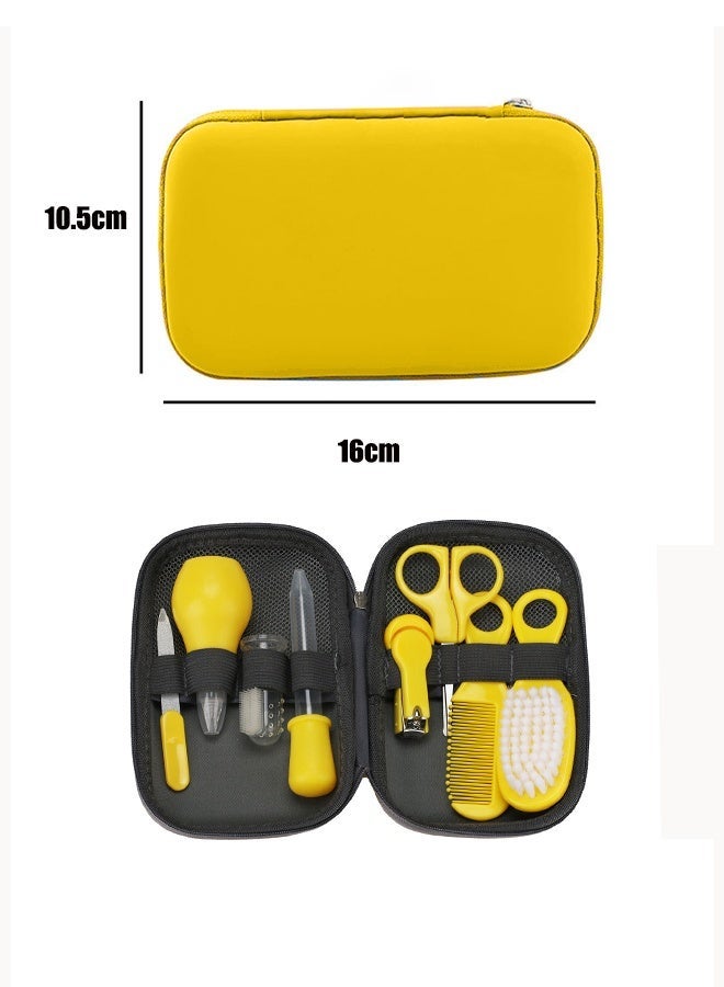 Aissiora 8 PCS Baby care kit Baby nasal aspirator care kit Baby nail clipper kit Baby comb set Children's finger toothbrush - Image 3