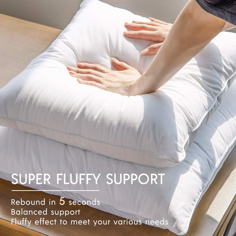 Phantoscope 18x18 Pillow Insert - Throw Pillow Insert with 100% Cotton Cover - 18 Inch Square Form Microfiber Pillow Sham Stuffer - Couch Cushion Pillows, 1 Count (Pack of 1) - Image 2