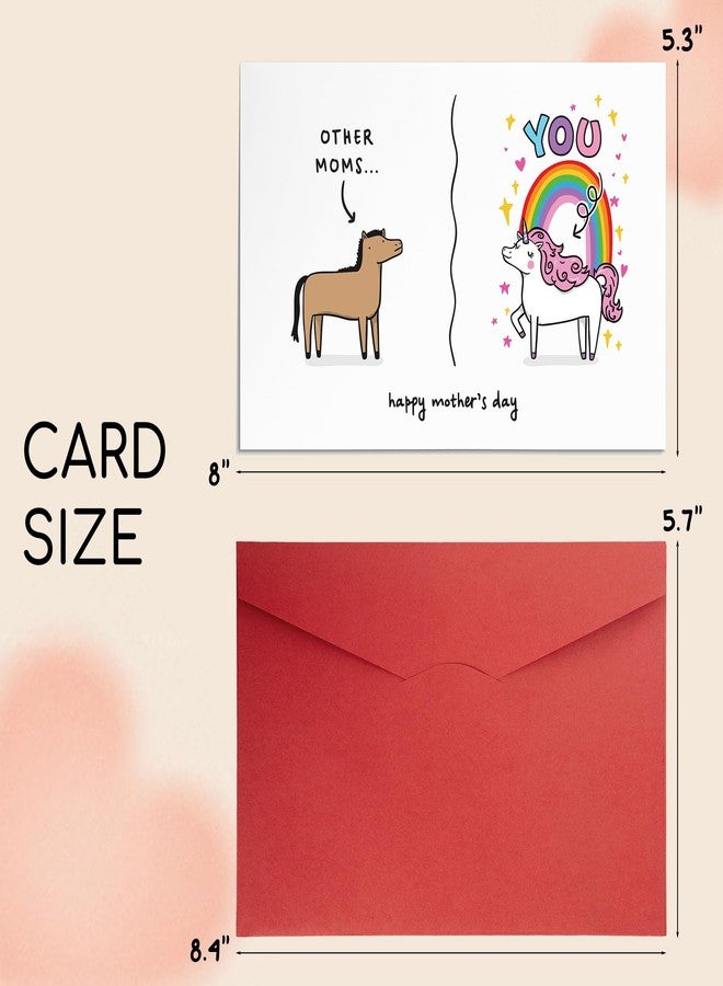 DINIZON Funny Mothers Day Card For Mom From Son, Daughter, Kid, For Wife From Husband, Happy Card For First Time Mama, Cute, Gag, Hilarious, Humor Gifts Ideas For Bonus, Stepmom, 8"x5.3" (Cool Mom) - Image 4