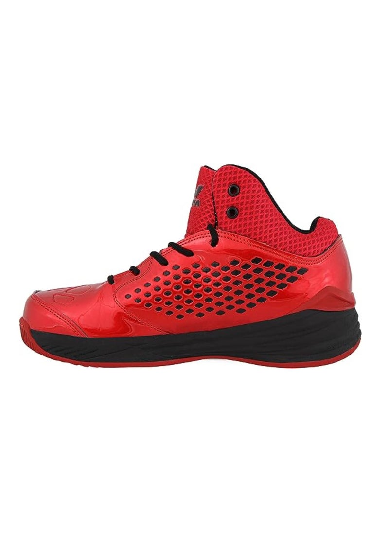 Nivia - Warrior Men's Basketball Shoes | Material : PU Synthetic Leather | Size : 9 | Lace-Up - Image 1