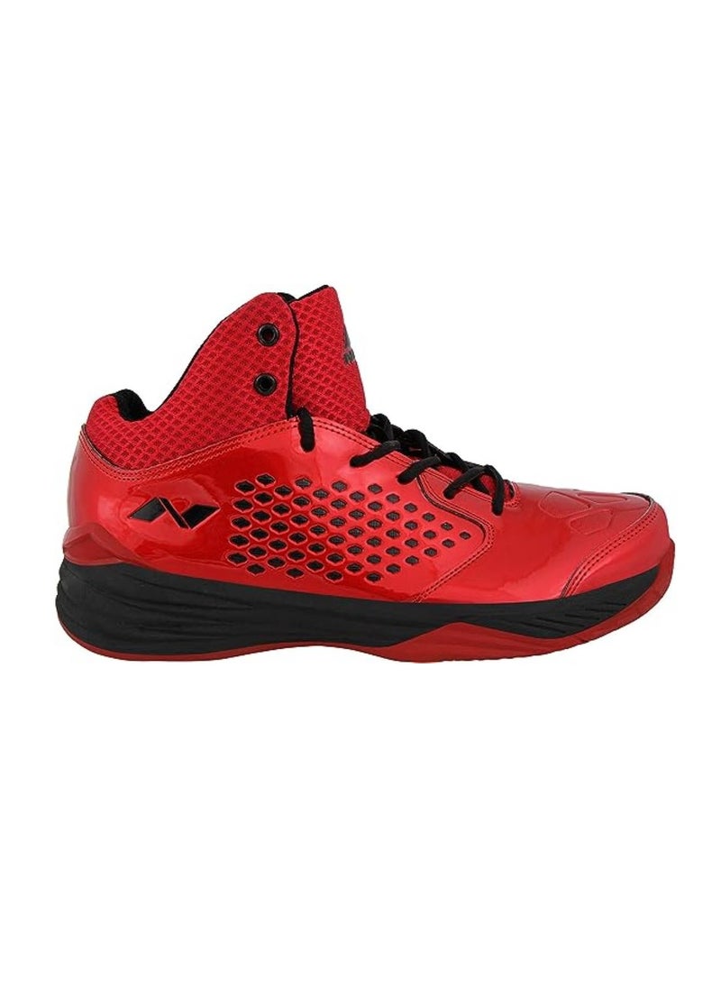 Nivia - Warrior Men's Basketball Shoes | Material : PU Synthetic Leather | Size : 9 | Lace-Up - Image 1