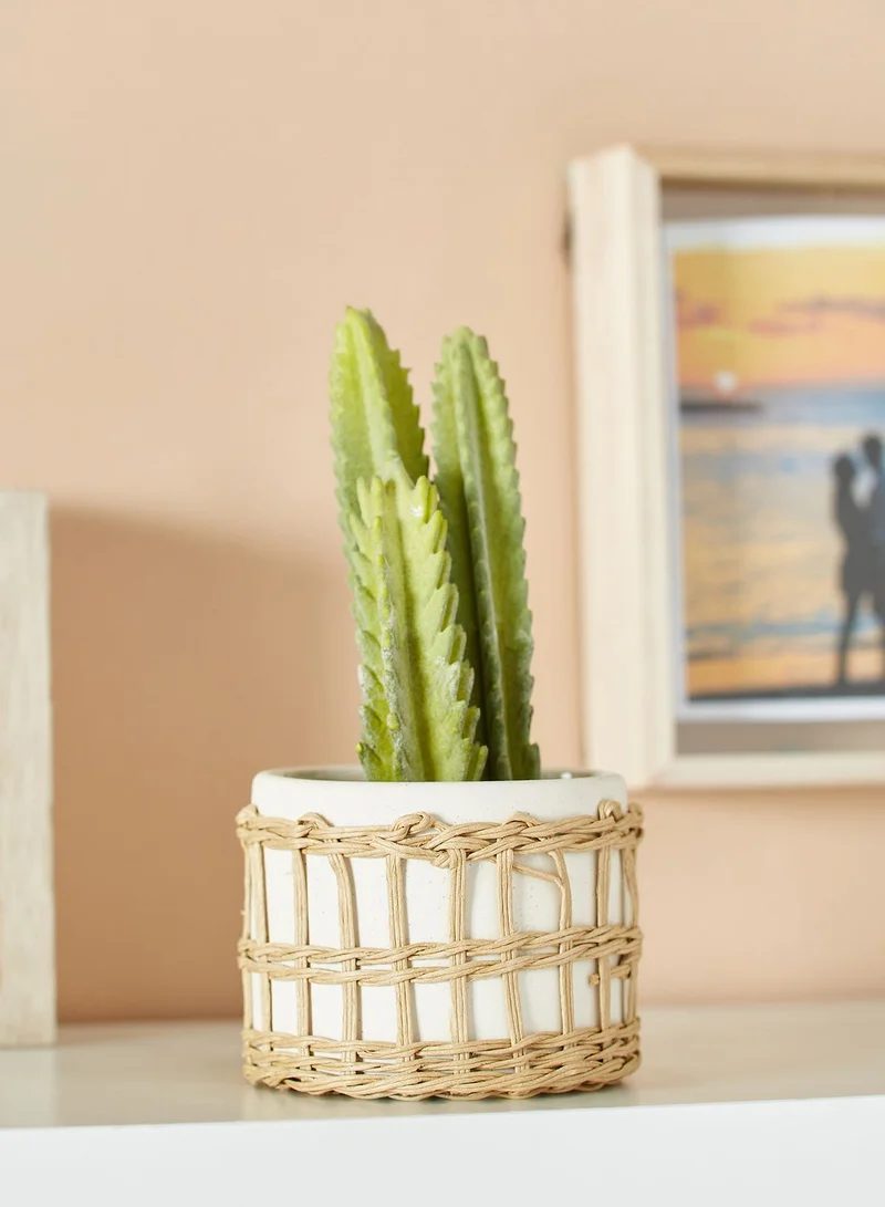 Sass & Belle Speckled & Woven Planter
