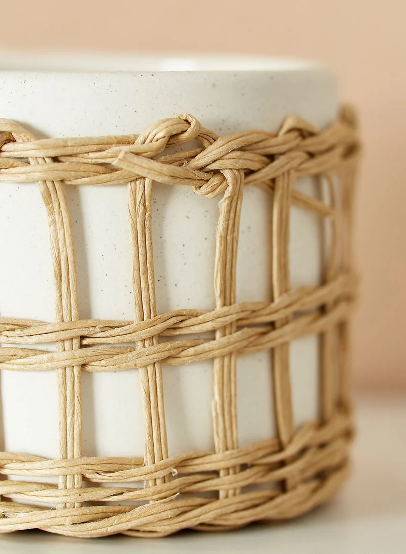 Sass & Belle Speckled & Woven Planter