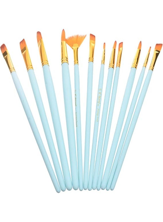 يالونج Yl213701-5_Yl-17 مجموعة من 12 قطعة من فرش الطلاء - Image 1