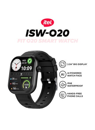 220 mAh O20 Smartwatch - 2.04'' Display, IP68 Waterproof Black - view 2