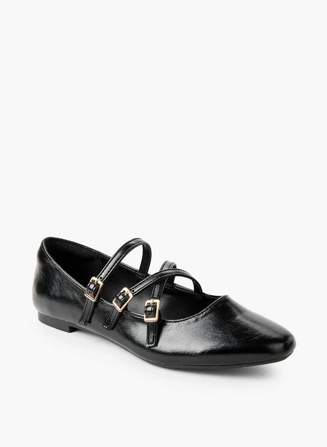 Celeste Women Buckle Closure Ballerina Shoes