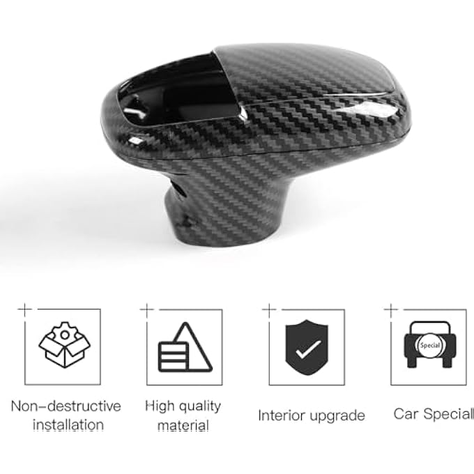 rayihni Carbon Fiber Gear Shift Knob Cover Trim Compatible for Dodge Compatible with Challenger  Dodge Charger Accessories20152022  Durango 20182022 - Image 5