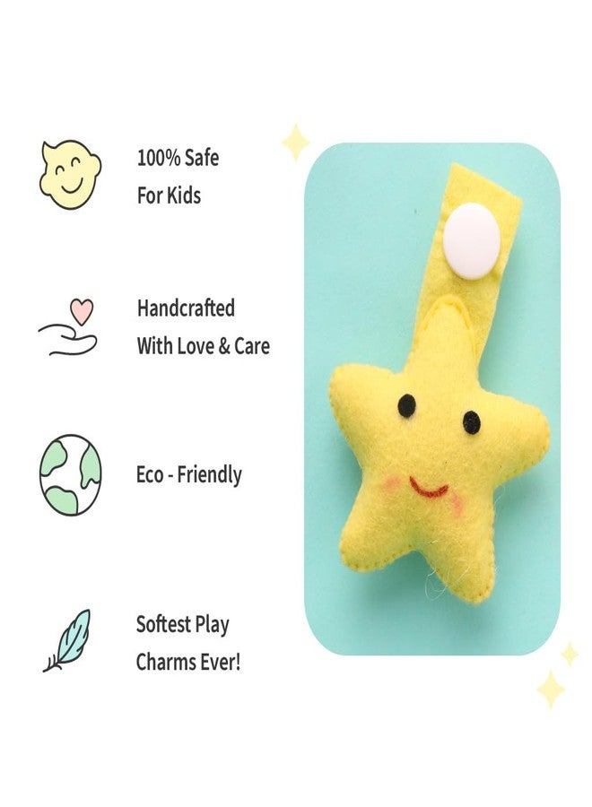 سوبربوتمز زينة SuperBottoms Charmlings للعبة UNO | عبوة من 5 قطع لتزيين الحفاضات القماشية | زيّني لعبة UNO الخاصة بطفلك | مصنوعة يدويًا بكل حب | آمنة 100% للأطفال | اجعلي تغيير الحفاضات ممتعًا ومسليًا | صديقة للبيئة - Image 3