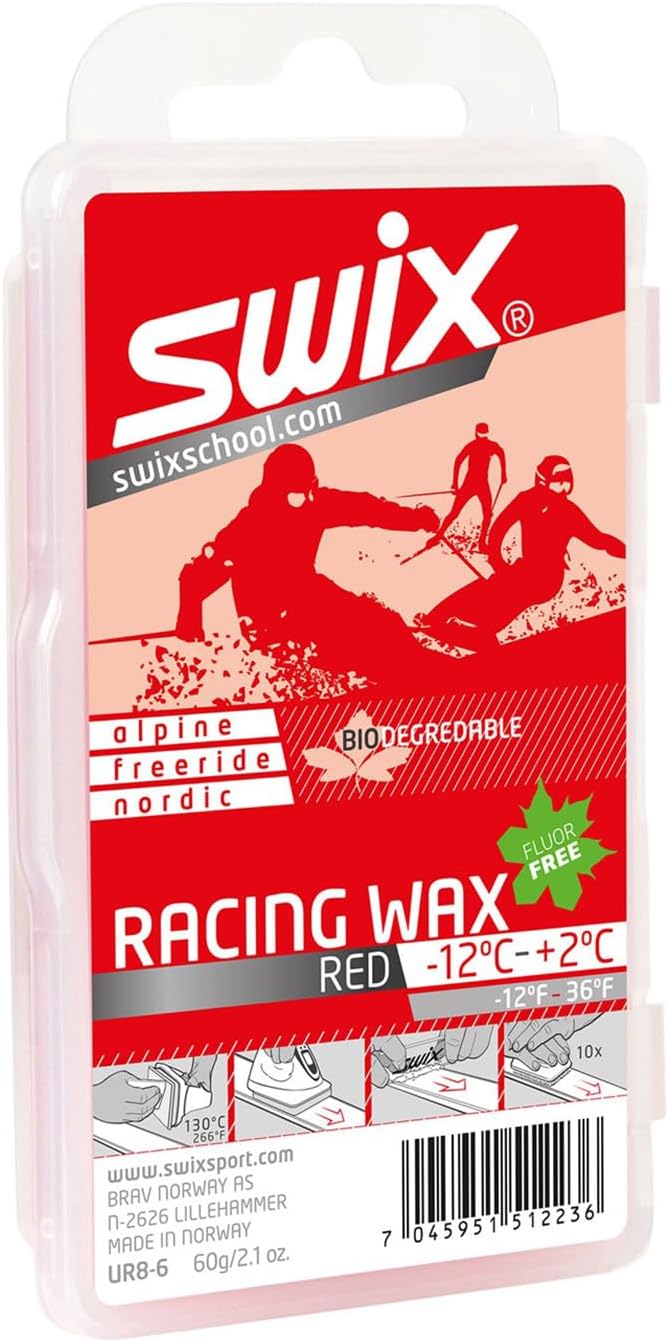 Swix شمع UR8 القابل للتحلل للتزلج/التزلج على الجليد - ظروف معتدلة من 14 إلى 36 درجة فهرنهايت - Image 1