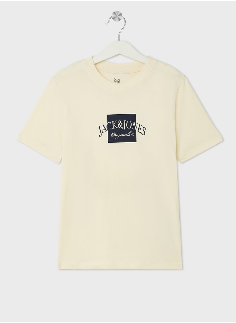 Jack & Jones Junior - Kids Logo Crew Neck T-Shirt - Image 1