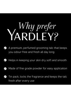 Yardley London Gentleman Deodorising Talc Talcum Powder For Men 100Gm  - Image 3
