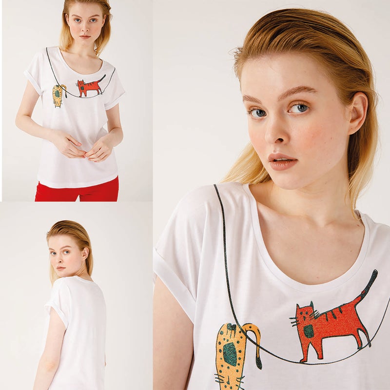 Biggdesign Cats Womens T-Shirt - Image 5
