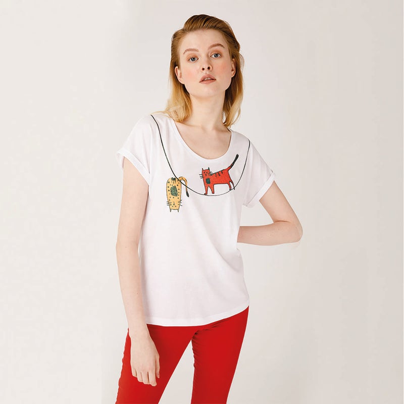 Biggdesign Cats Womens T-Shirt - Image 4