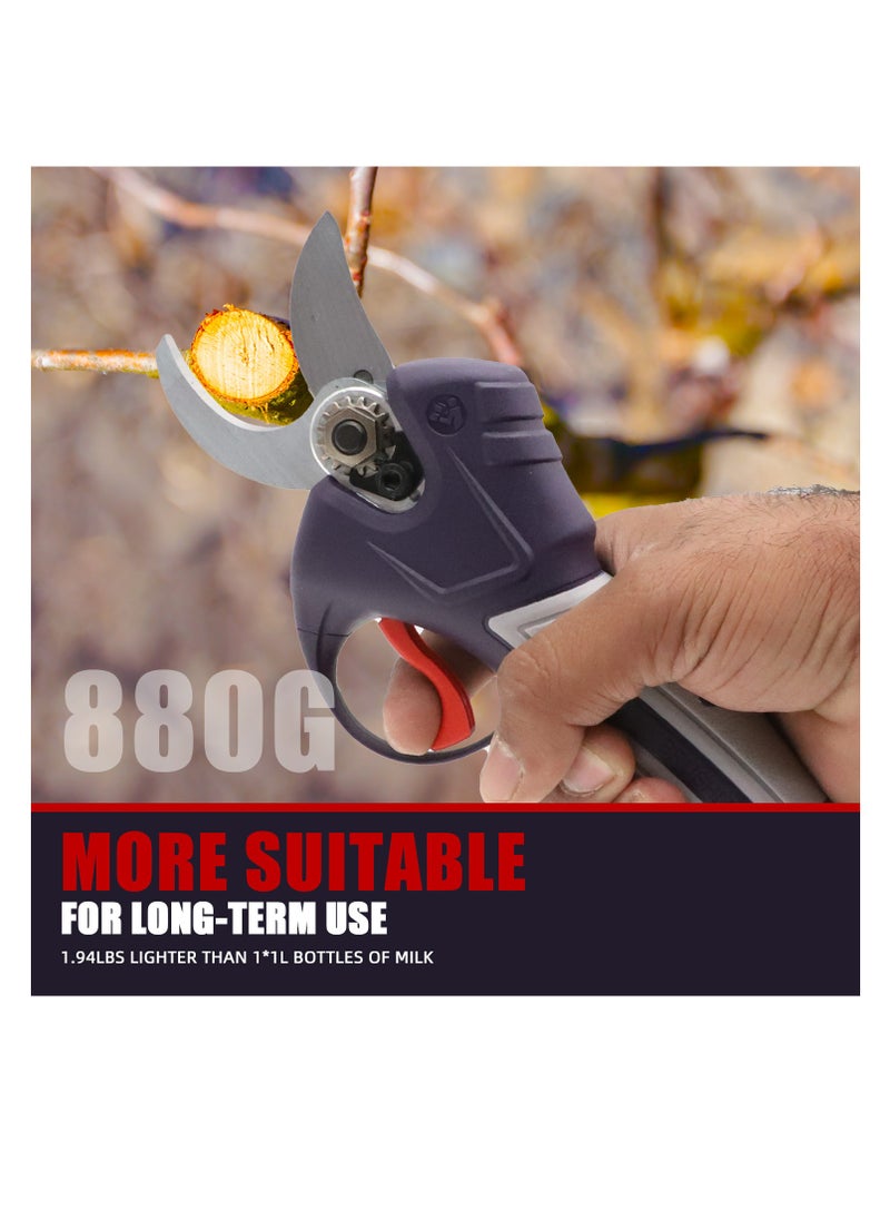 makute - Cordless Electric Pruning Shears with 2 Batteries, Brushless Motor, 20V, for Garden and Trees Sk5 Blades CPM001 - Image 1