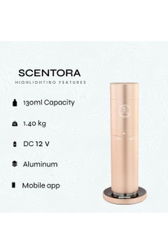 Scenta Flora Scentora Diffuser + Oud Immortal Oil Combo | Smart Scenting for Home & Office | Luxurious Scent with Pineapple & Cedarwood (200ml)  - Image 2